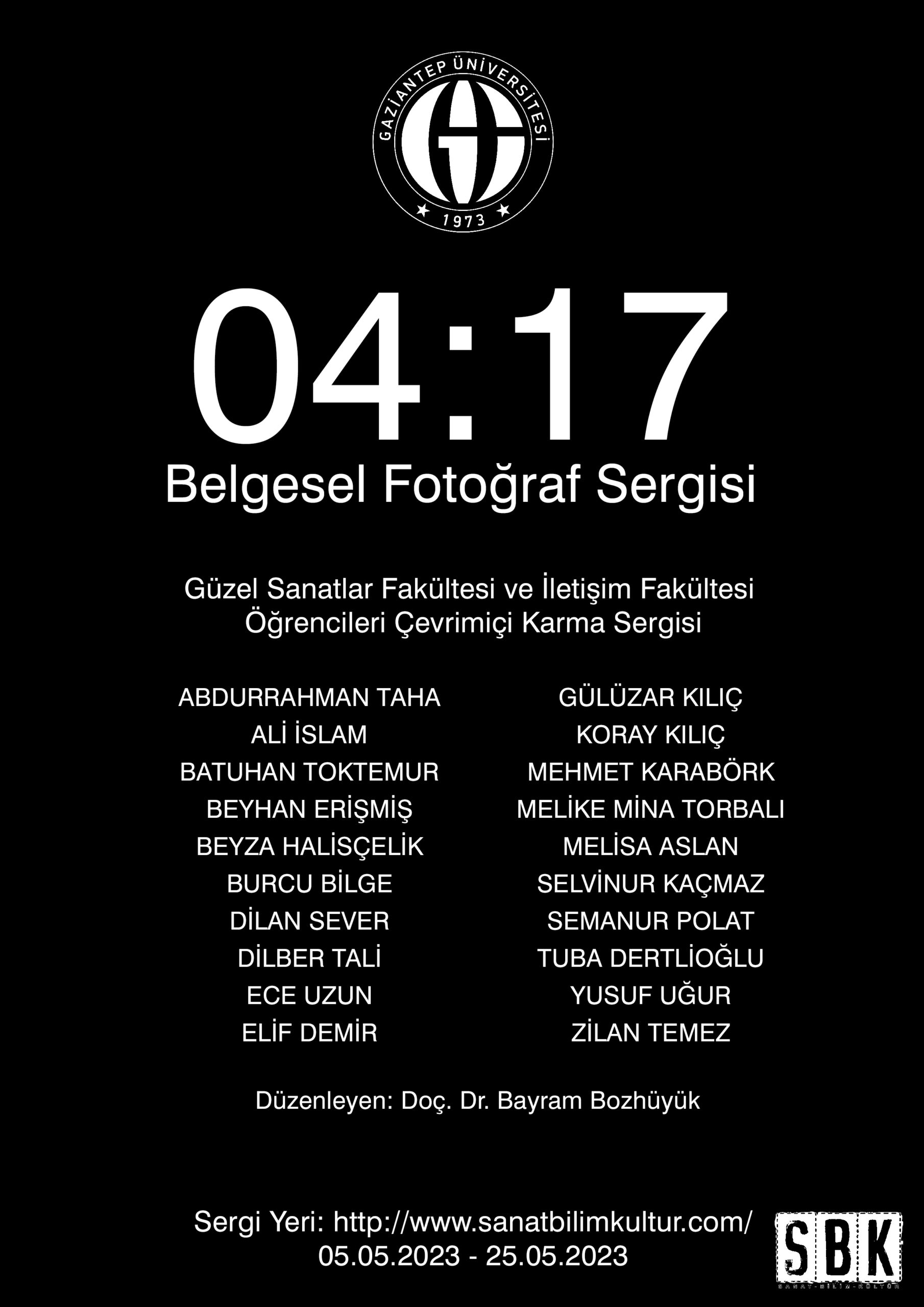 04:17 Belgesel Fotoğraf sergisi